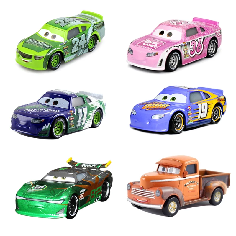 Новинка Disney Pixar 39 Lightning McQueen Матт Джексон Сторм Рамирес 1:55 литой автомобиль модель