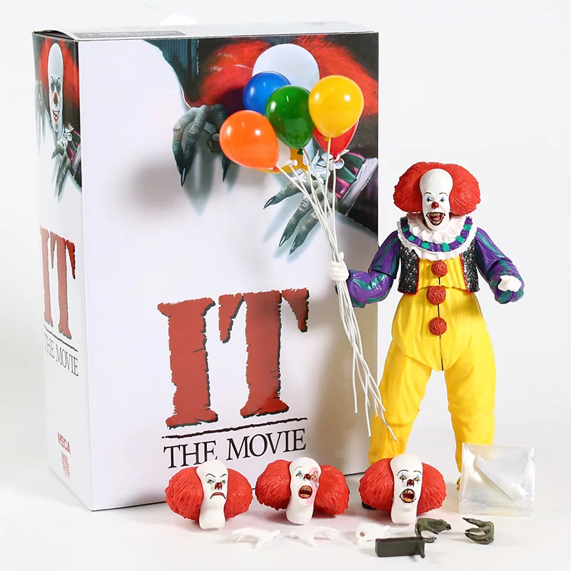 Экшн фигурки NECA Pennywise коллекция фильмов клоуна 1990 7 дюймов|Игровые и трансформеры|