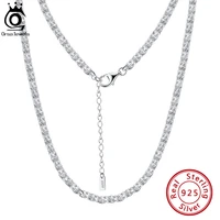 orsa jewels solid 925 sterling silver italian handmade 3 5mm phoenix tail chain necklace for women men hiphop jewelry sc54