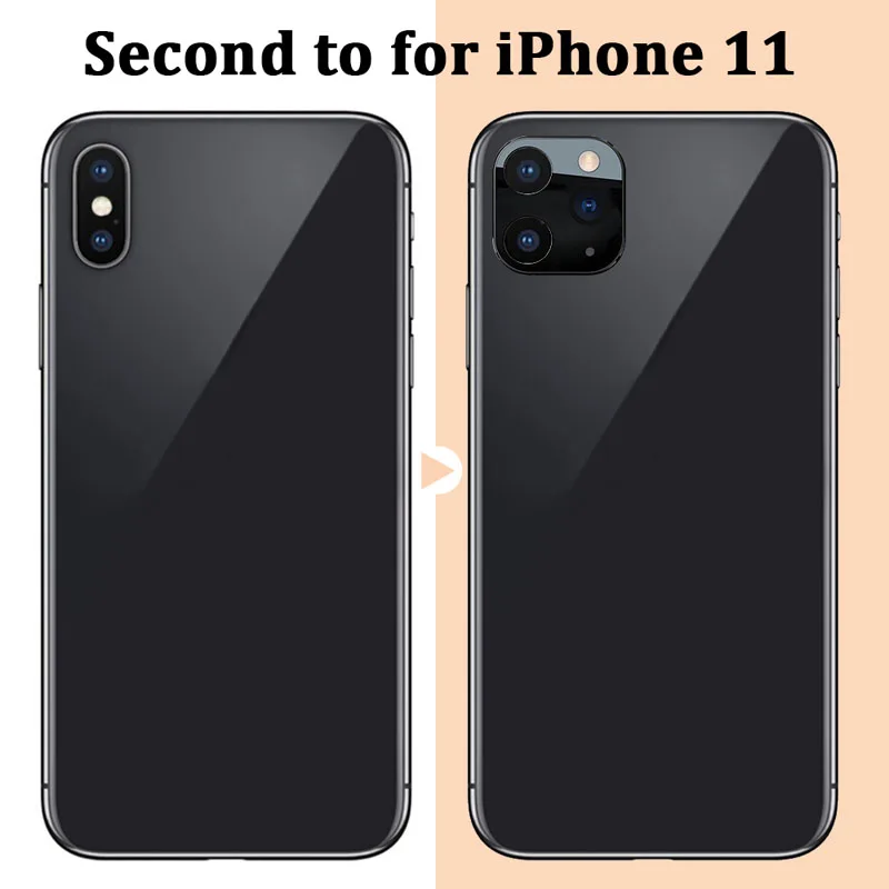 

Oppselve Camera Lens Seconds Change Cover For iPhone X XS XS Max Fake Sticker Camera For iPhone 11 Pro Max Metal Lens Protector