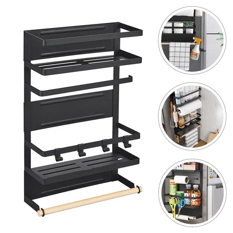 

1pc Spice Bottle Storage Rack Kitchen Utensils Storage Holder Refrigerator Shelf Kitchen Cabinet Organizer