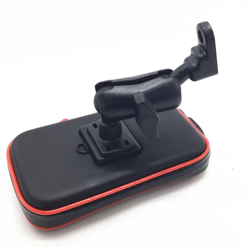 Waterproof Zipper Case with 1 inch Ball+ 6.5 cm Double Socket Arm for 1-Inch Ball Bases + Rear Mirror Mount Smart Phones | Электроника
