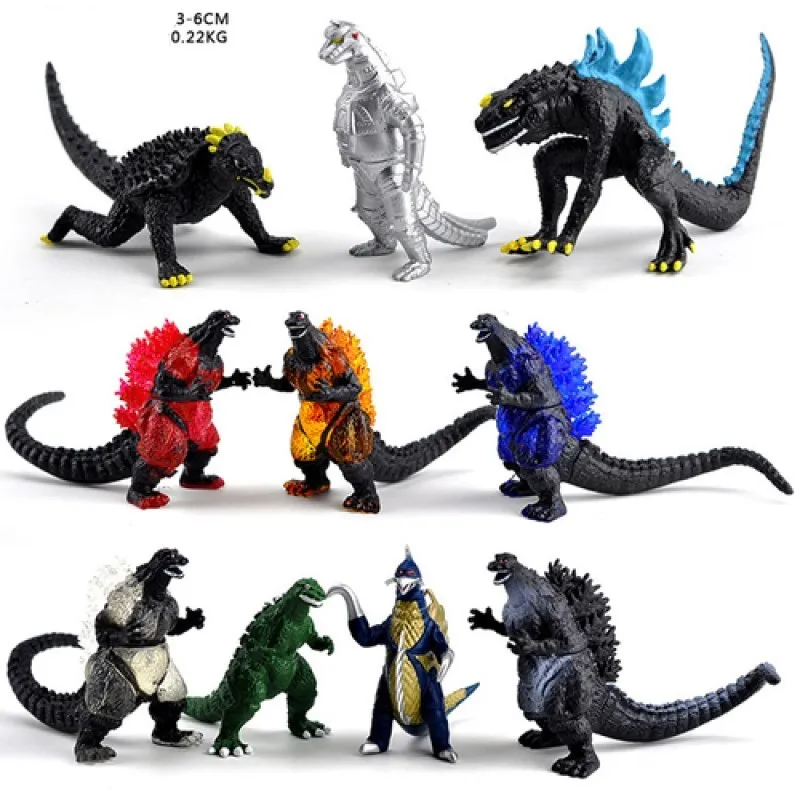 

2021 Godzilla Vs. King Kong Toys Anime King of Monsters Garage Kit Kittola Nuclear Jet Dinosaur Model Dolls Exquisite Handmade