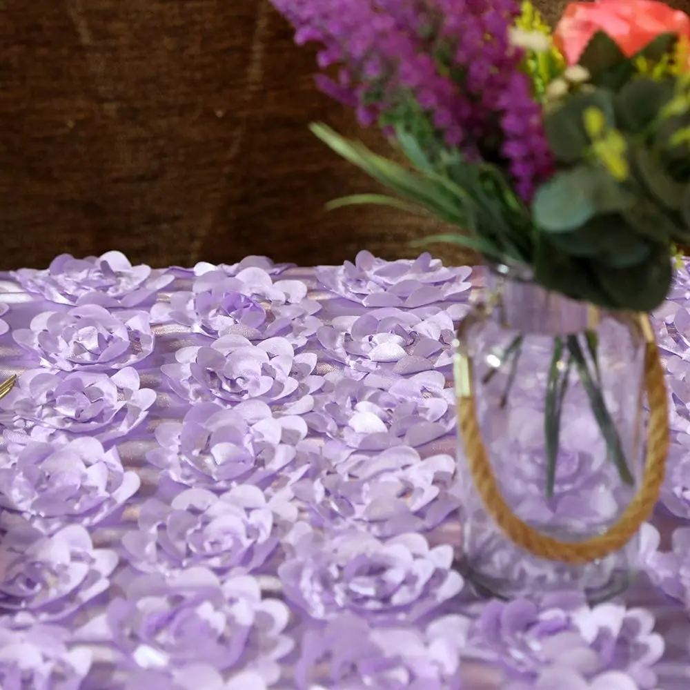 Скатерть ectangle 60x102 с розочкой льняная атласная 3D скатерть цветочным рисунком