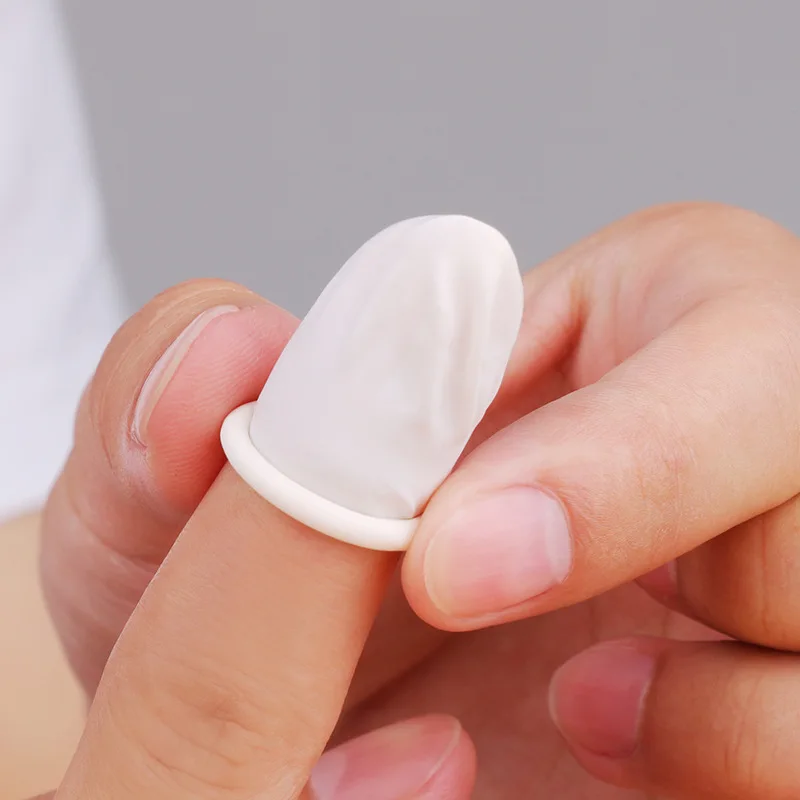 

Beauty Manicure Finger Cots Disposable Latex Protective Non-slip Finger Cots Nail Supplies