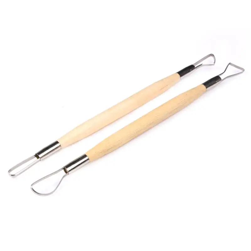 6 шт. керамические инструменты с деревянной ручкой восковая керамика глина