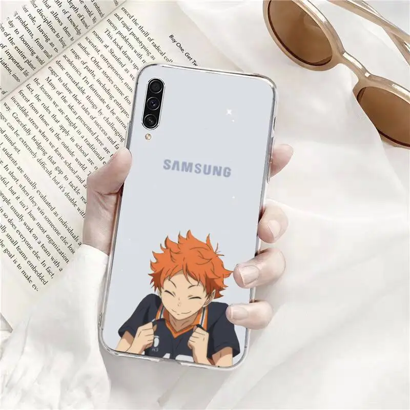 

Haikyuu Hinata attacks Anime Phone Case Transparent for Samsung A71 S9 10 20 HUAWEI p30 40 honor 10i 8x xiaomi note 8 Pro 10t 11