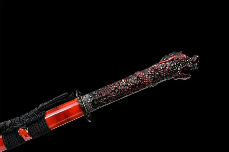 Dragon/Handle Japanese Samurai Sword Katana Spring Steel Sharp Ninja Knife Saber HandMade | Дом и сад