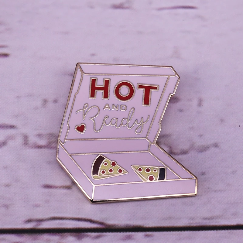Горячая и готовая эмалированная шпилька для пиццы пищевых продуктов подарок