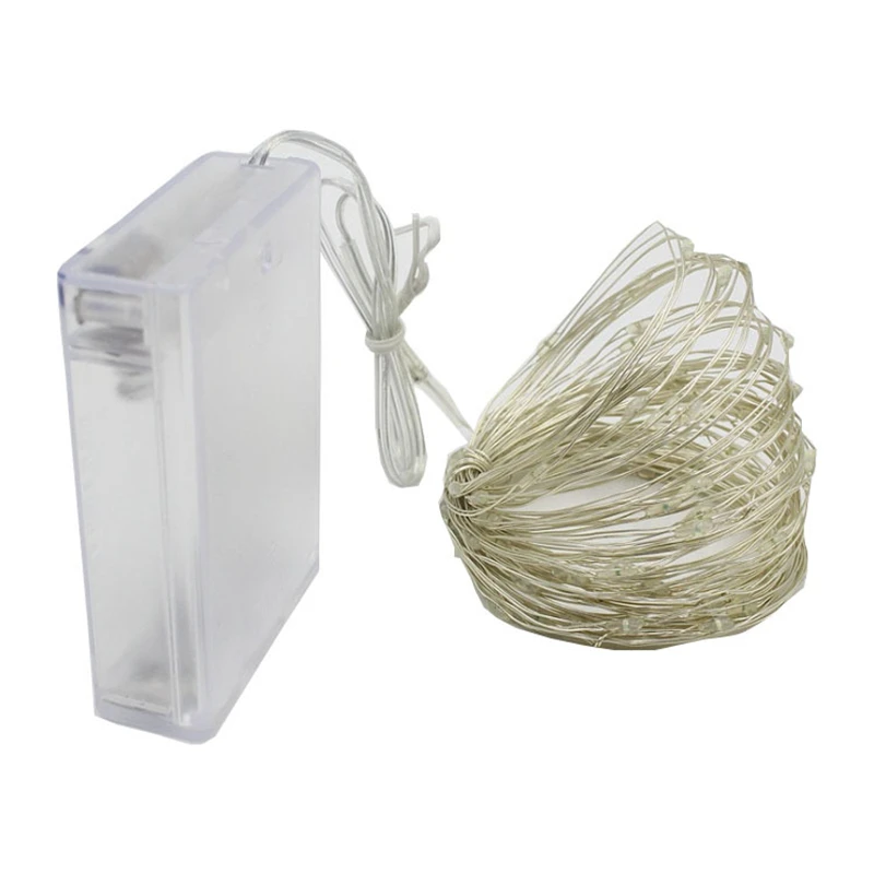 Рождественские украшения 10 м 100 светодиодных ламп елочные для дома вечерние