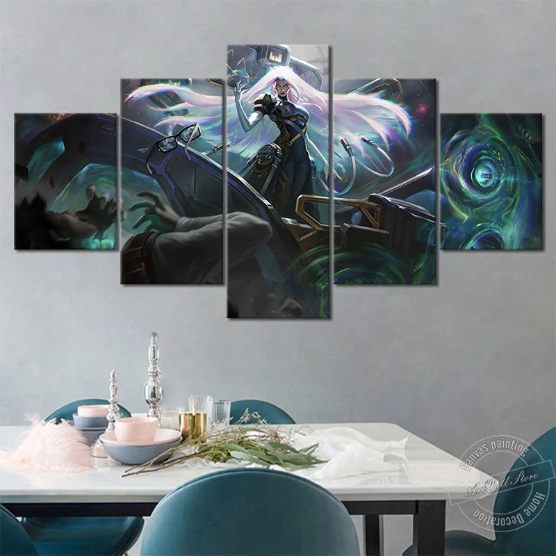 

Maven of The Strings PsyOps Skins Artwork Painting League of Legends Game Poster LOL Sona Canvas Art Wall Picture Home Decor