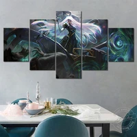 maven of the strings psyops skins artwork painting league of legends game poster lol sona canvas art wall picture home decor