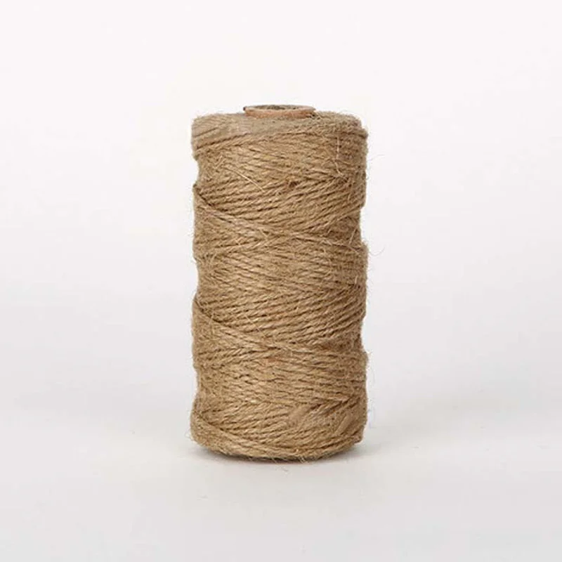 Веревка из натурального джута для рукоделия 100 м 1 мм|twine cord|jute ropehemp jute |