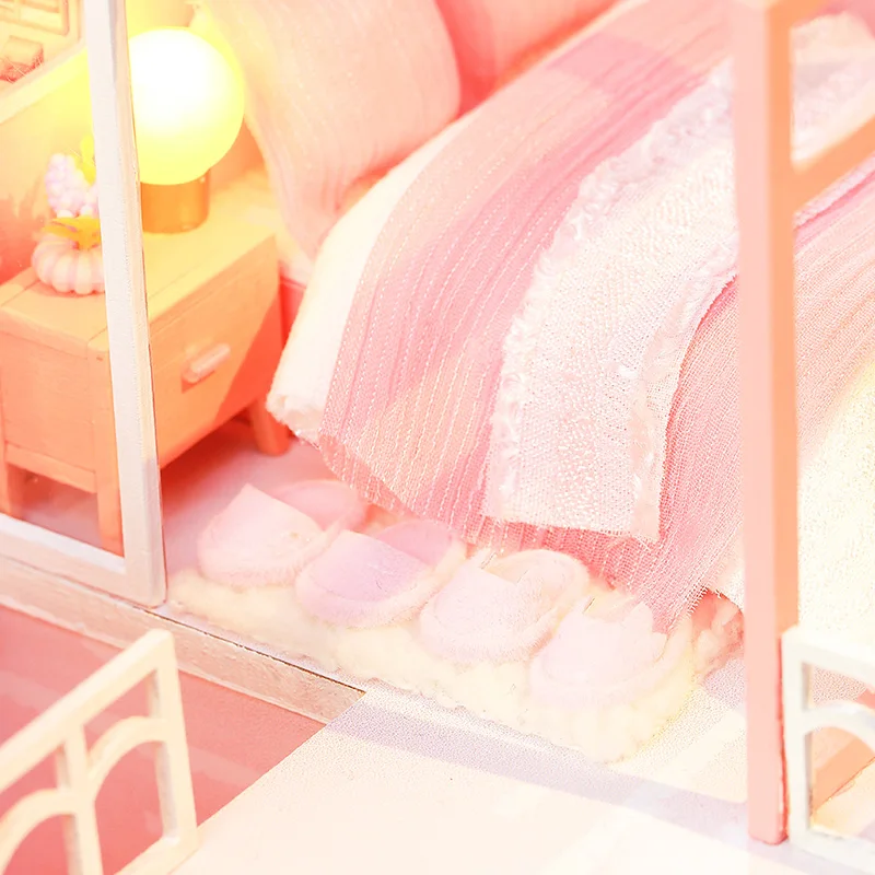 Деревянный кукольный домик сделай сам миниатюрный ручной работы комплект мебели