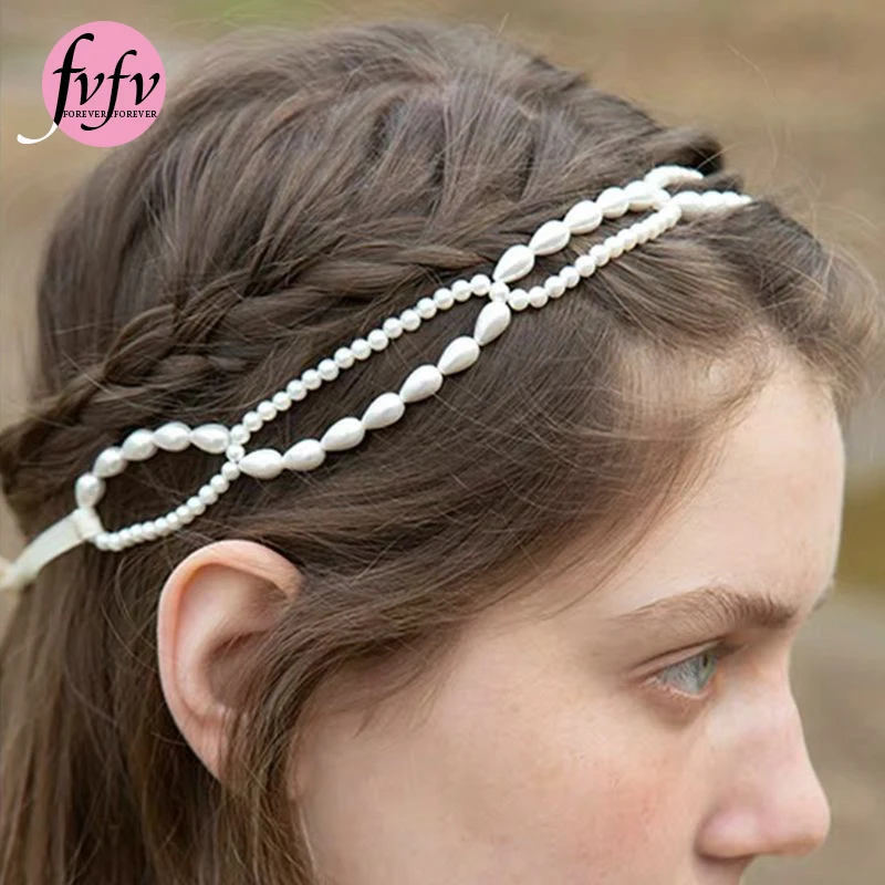 

Женская заколка для волос [FVFV], круглая заколка для волос с бисером и жемчужным бантом, подчеркивающая древние пути дизайна, 2021