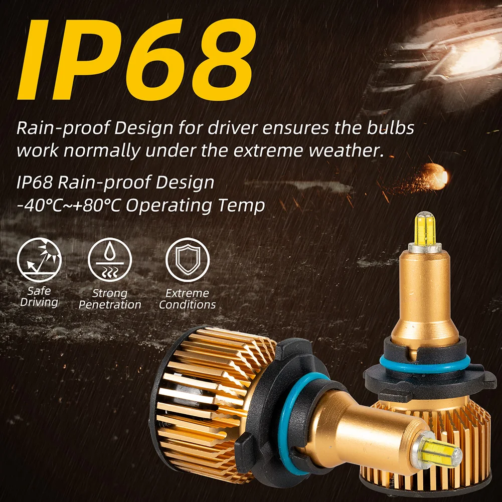 

2 шт., Автомобильные светодиодные лампы 60 Вт 6000 К лм