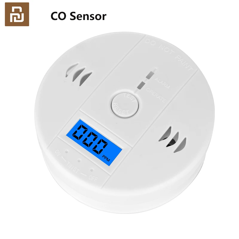 

LCD CO Sensor Work Alone Built In 85dB Siren Sound Independent Carbon Monoxide Poisoning Home Security Warning Alarm Detector