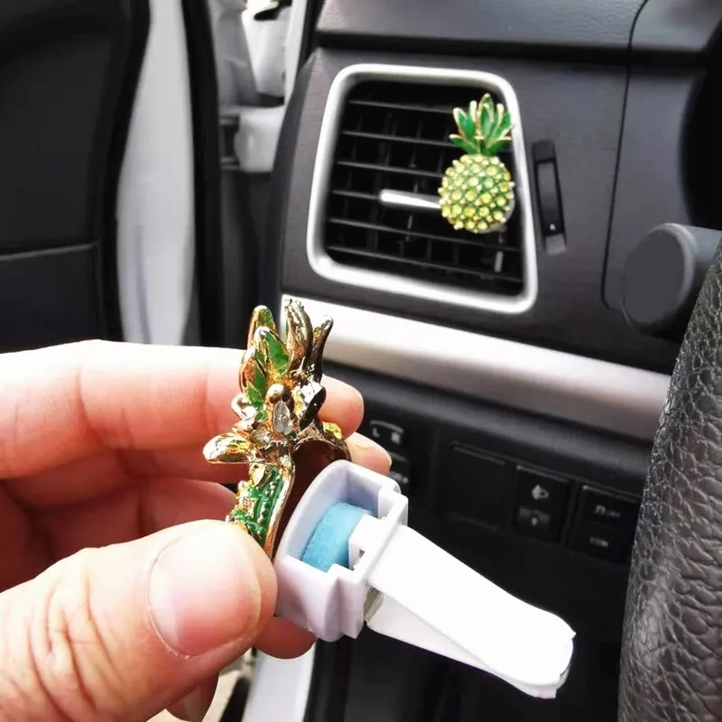 

Car Air Outlet Aroma Pineapple Masonry Perfume Fragrance Diffuser Interior Decoration Freshener Car Accessories Interior Perfume