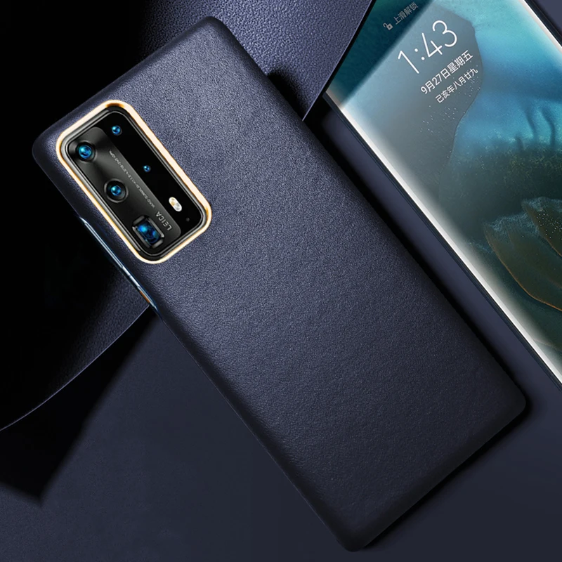 

For Huawei P40 /P40 Pro 5G Original ICARER Ultra-thin Genuine Leather Case For Huawei P40 Luxury Full Protection Back Case Cover