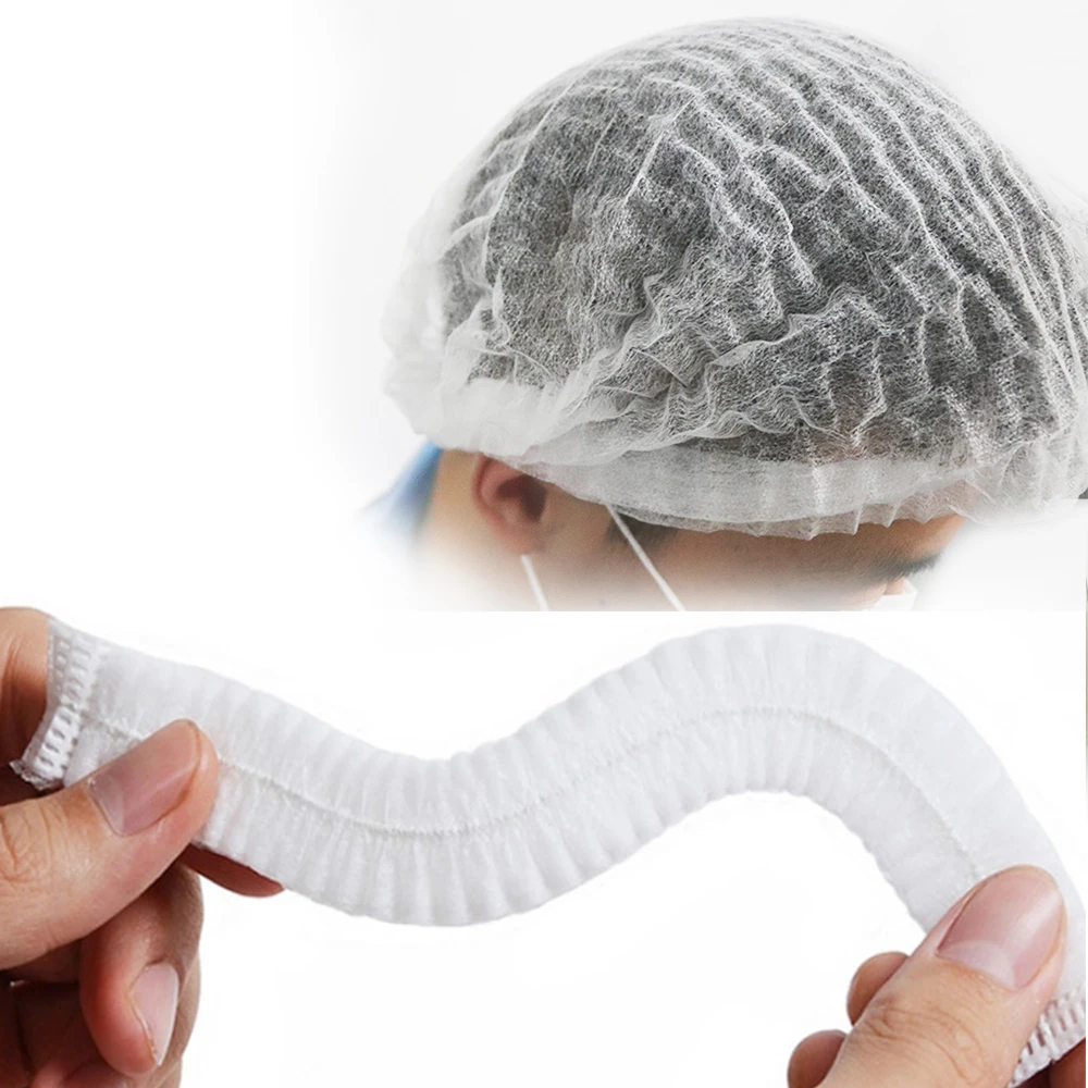 

Permanent Makeup Disposable Hair Net Universal Sterile Hat Nonwovens Eyebrow Tattooing 100pcs For Eyebrow Tattooing Bath Cap