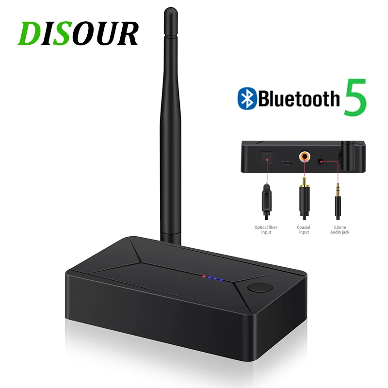 TX13 коаксиальный оптоволоконный адаптер Bluetooth 3 5 мм AUX Стерео музыка беспроводной 0