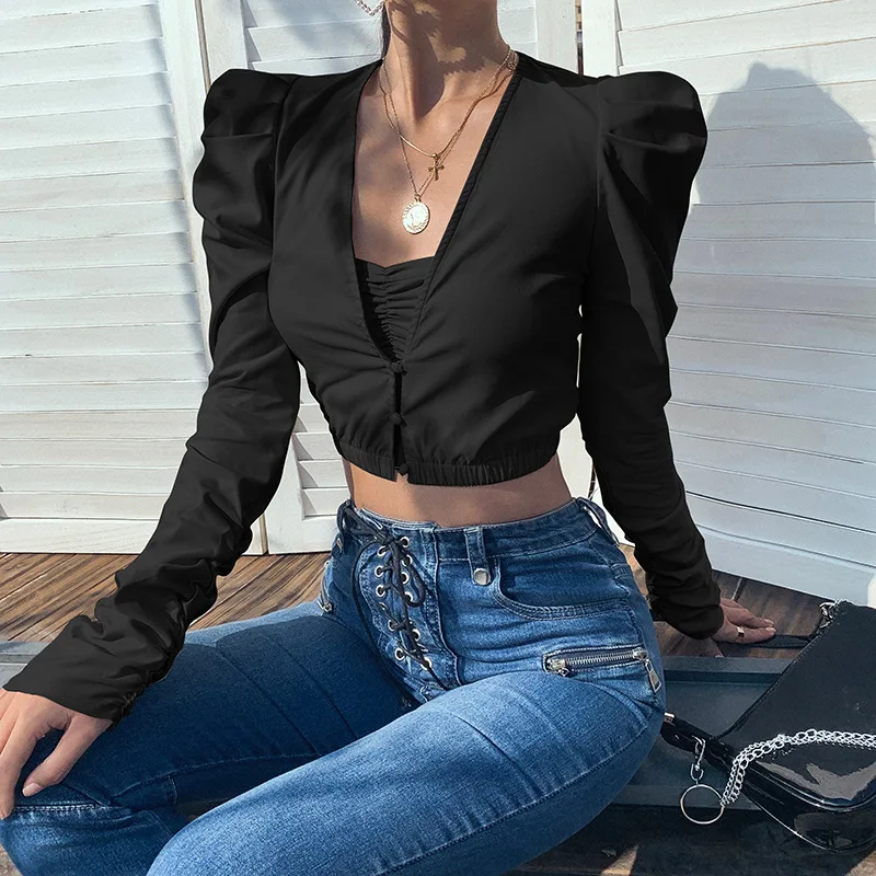

Office Ladies Street Elegant Tube Crop Top T-shirt Women Two 2 Piece 2021 Spring Summer New Fashion Casual Tees Long Sleeve