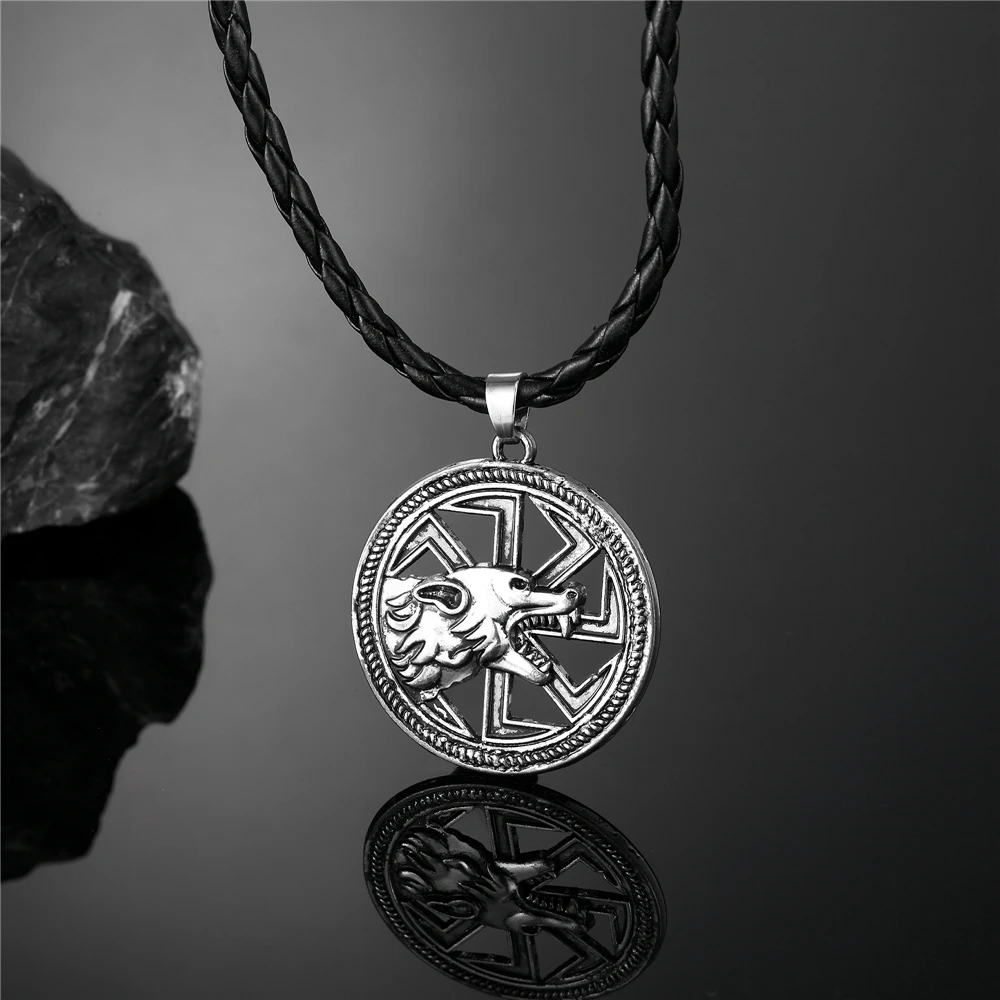 Викинги Odin Wolf ожерелье-Компас скандинавский славянский символ мифологии