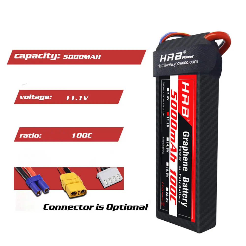 2 шт hrb графеновый 3s 111 в 5000 мач литий