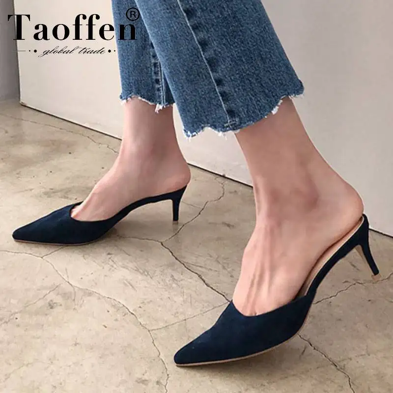 Taoffen/женские босоножки пикантные вечерние свадебные летние туфли с острым носком