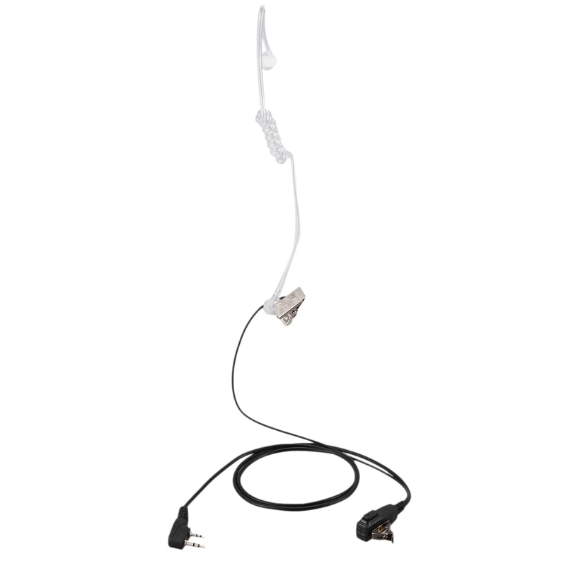 Air Acoustic Tube Earpiece for Baofeng Walkie Talkie Portable Radio Accessories 2 Pin PTT Headset Microphone BF-888S UV-5R | Электроника