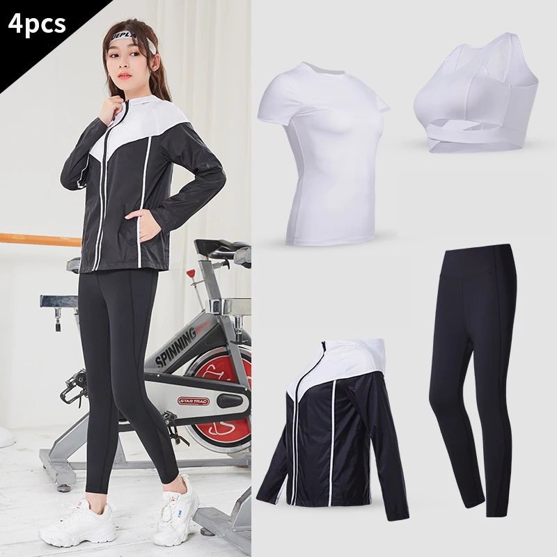 VANSYDICAL Набор для йоги женщин компрессионный бега фитнеса спортивная одежда