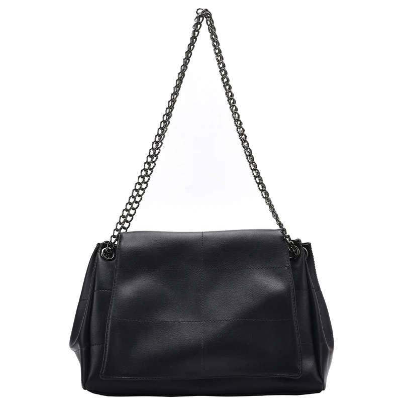 

[EAM] Women New Large Capacity Chains Envelope PU Leather Personality All-match Crossbody Shoulder Bag Fashion 2021 18A1375