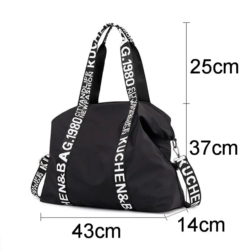 

Large Capacity Handbags Women Letter Top-Handle Bags Shoulder Bag Casual Nylon Travel Women Crossbody Bag 11 Colors Female Bags