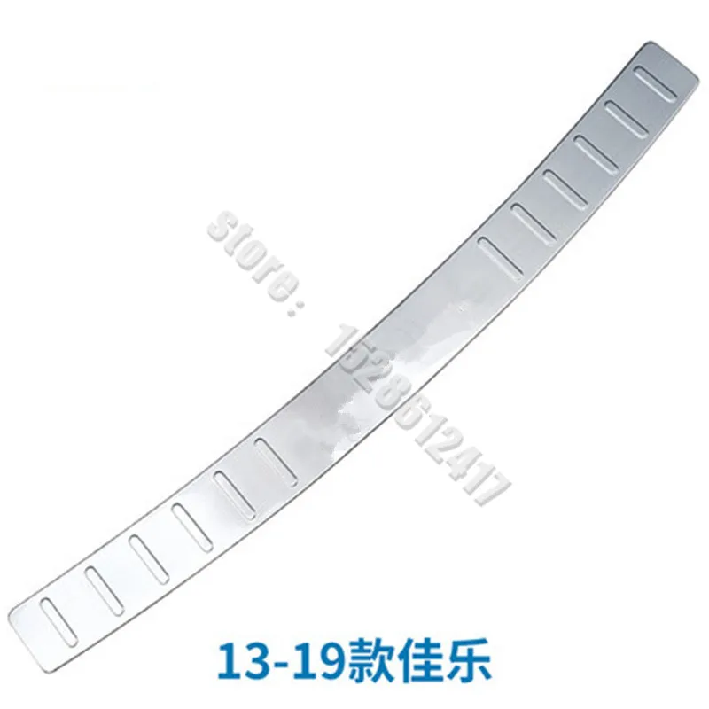 

car styling Stainless Steel Rear Bumper Protector Sill plate accessories for kia carens 2013-2019Auto parts