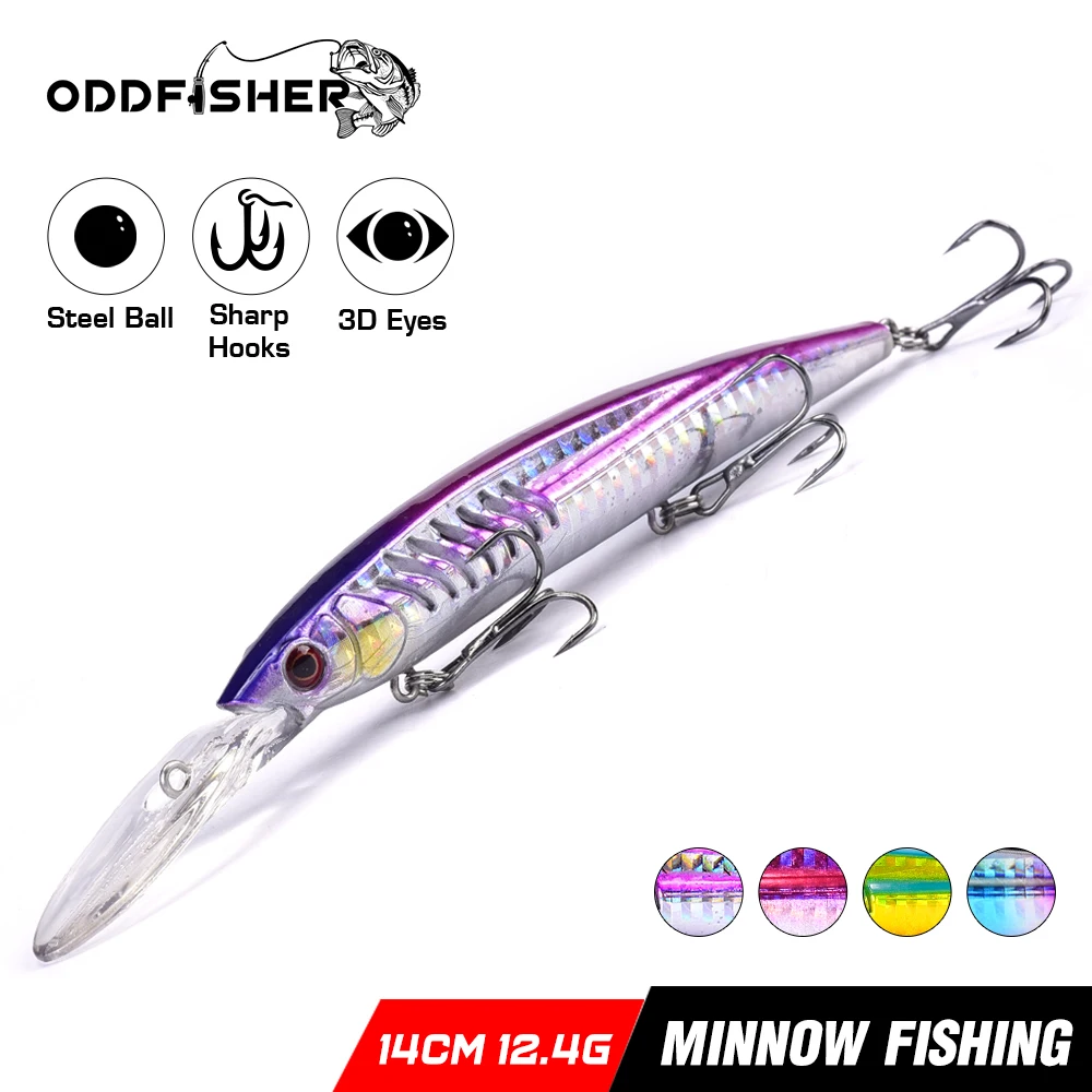 Minnow Swimbait рыболовная приманка Джеркбейт светящаяся Тонущая для ловли окуня щуки