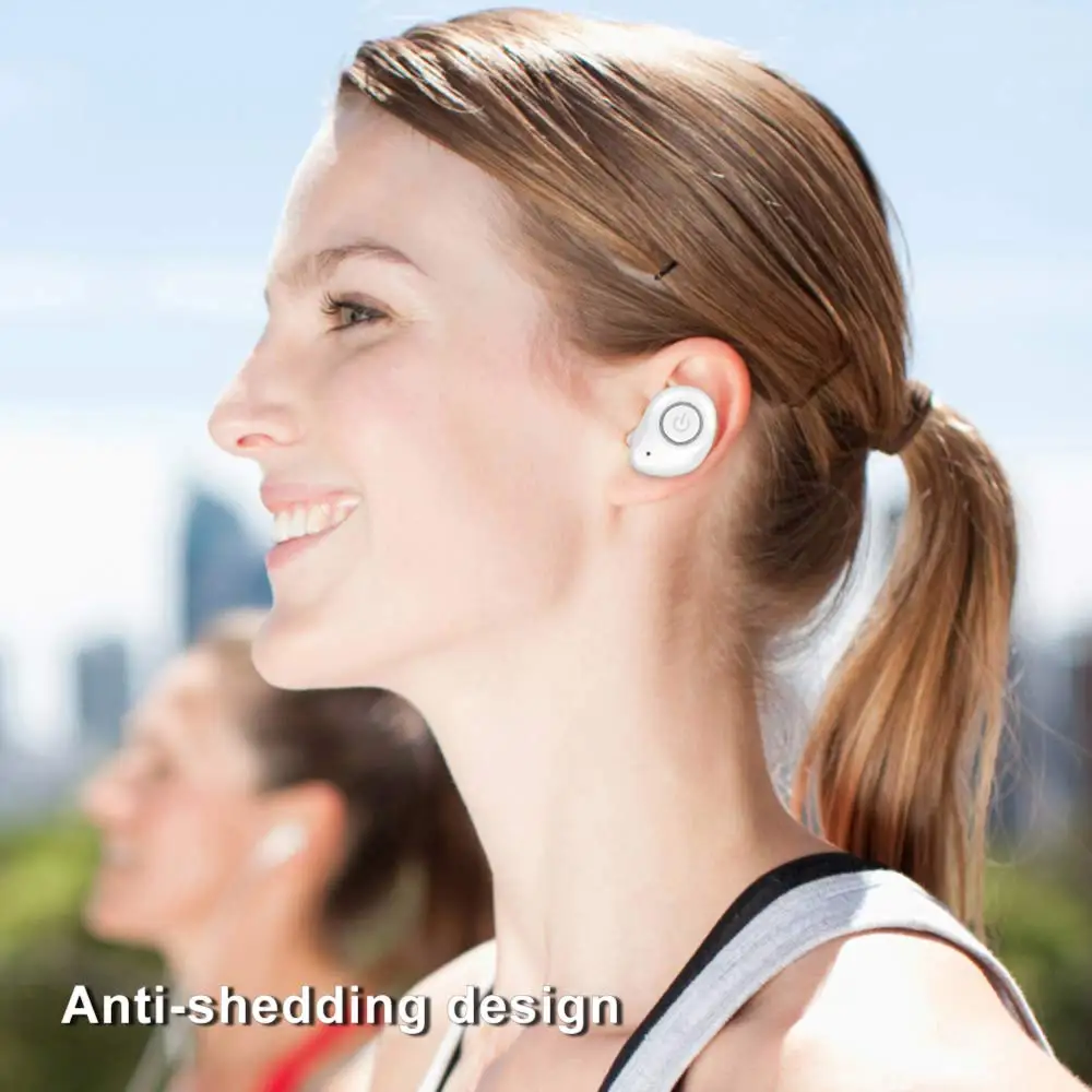 Размер Беспроводной наушники вкладыши TWS Bluetooth 5 0 с зарядный чехол