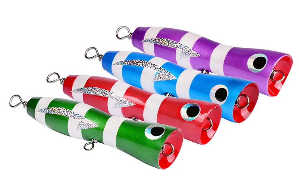 

1 шт., для Глубоководной Рыбалки, твердый деревянный Поппер, приманка, крючок, приманка, 17,5 см/62 г