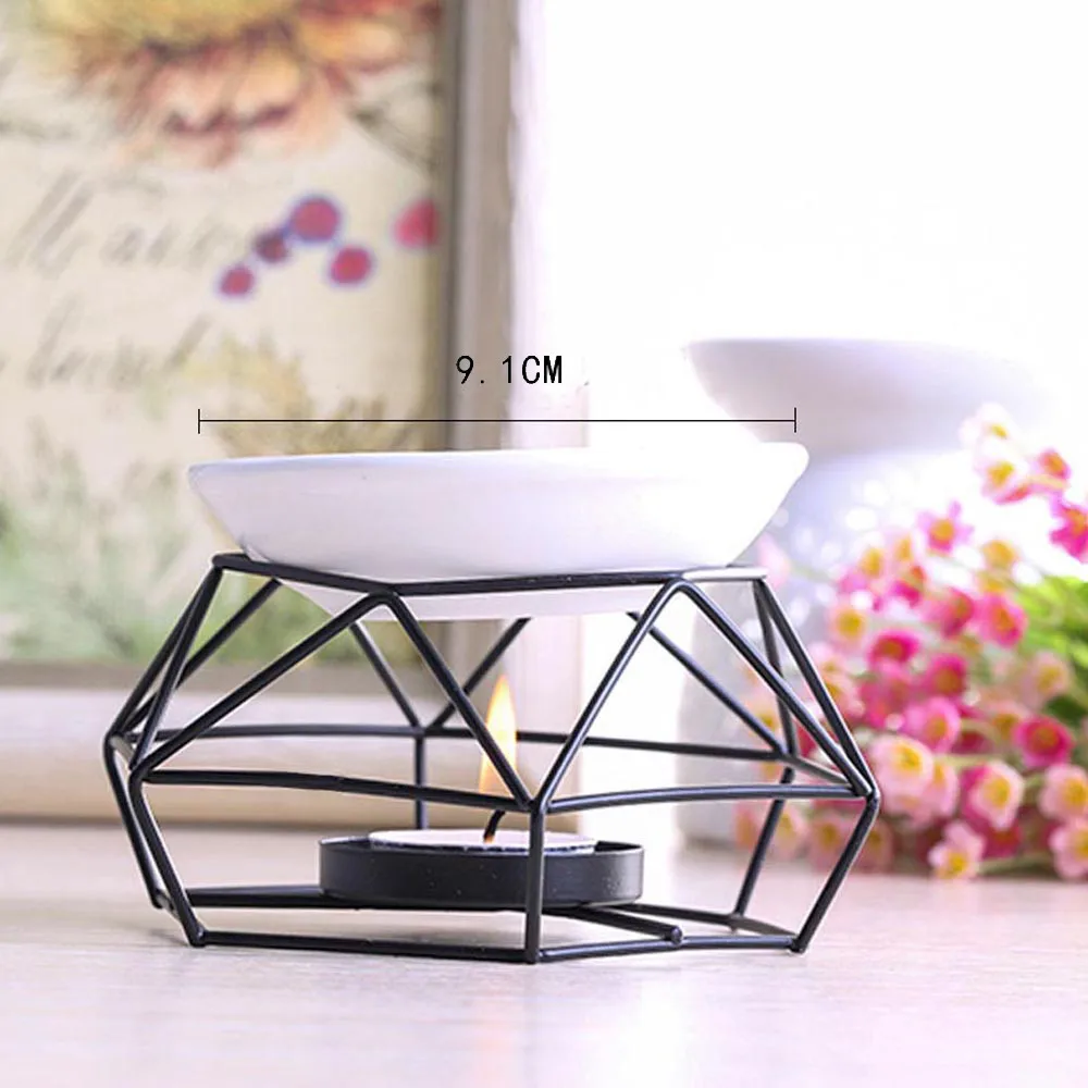 Stainless Steel Oil Burner Candle Aromatherapy Lamp Home Decorations Aroma Metal Holder | Дом и сад