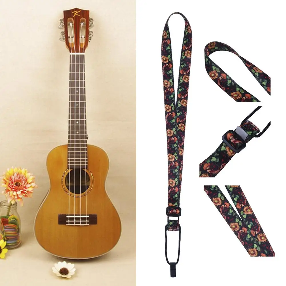 

Adjustable Ukulele Guitar Strap Soft Polyester Shoulder Belt With Plastic Buckle Hanging Rope For Ukulele Guitar Accessories