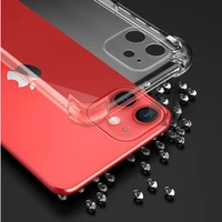 transparent shockproof silicone case for iphone 11 7 8 plus x xr xs max case for iphone 12 pro max 12 mini 11 case silicone back