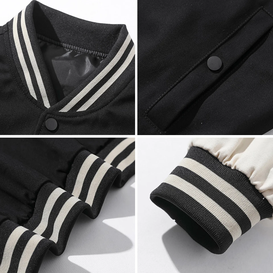 Новинка Осень 2021 Мужская черная модная повседневная куртка ветровка уличная