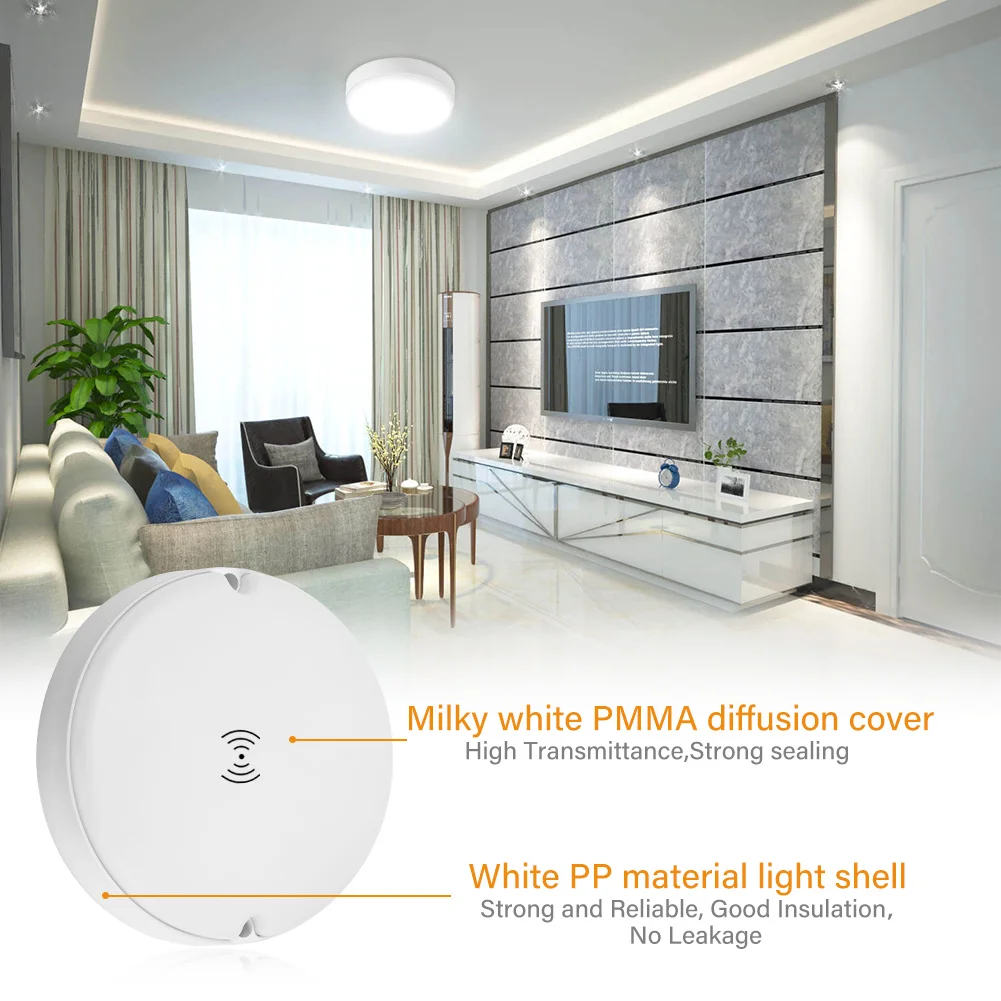 Эллипс/круглый светодиодный ультра-тонкий Сенсор настенный светильник