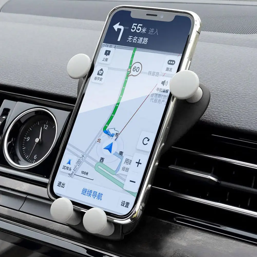 

Автомобильный держатель для телефона с креплением на вентиляционное отверстие автомобильный держатель свободные руки гравитационный мул...