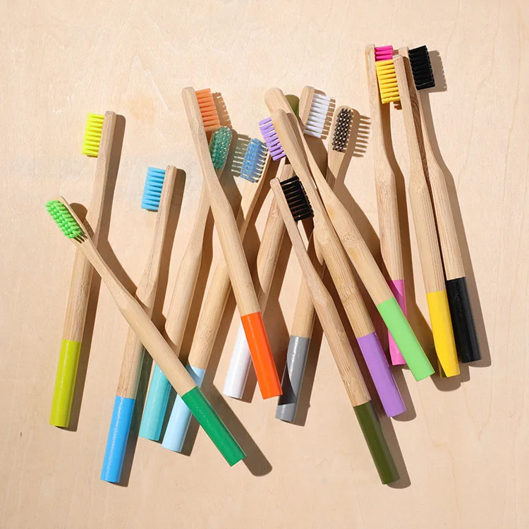 1 шт. Экологичная бамбуковая зубная щётка для взрослых|Зубные щетки| |