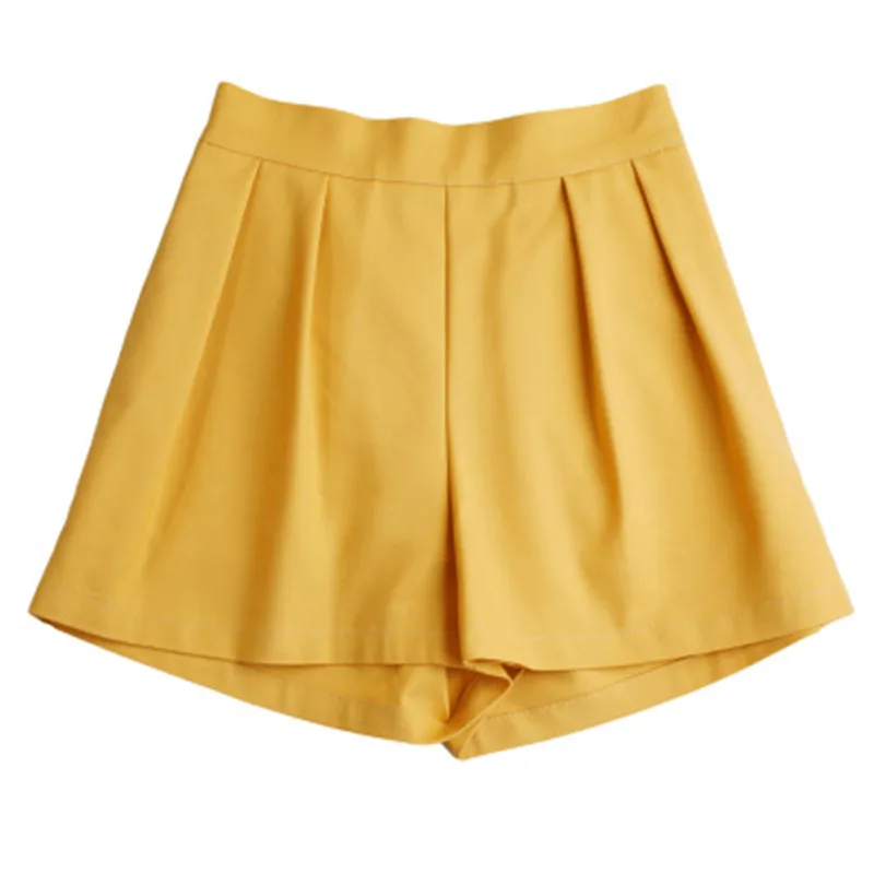 

Chiffon shorts summer new women's loose folds ruffled casual shorts thin candy color wide leg culottes sports shorts S-4XL