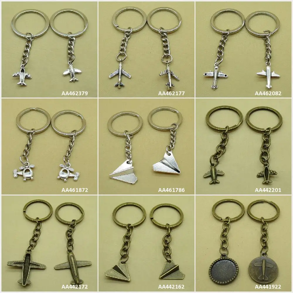 Брелок для ключей с античным бронзовым/серебряным покрытием|Брелоки| |