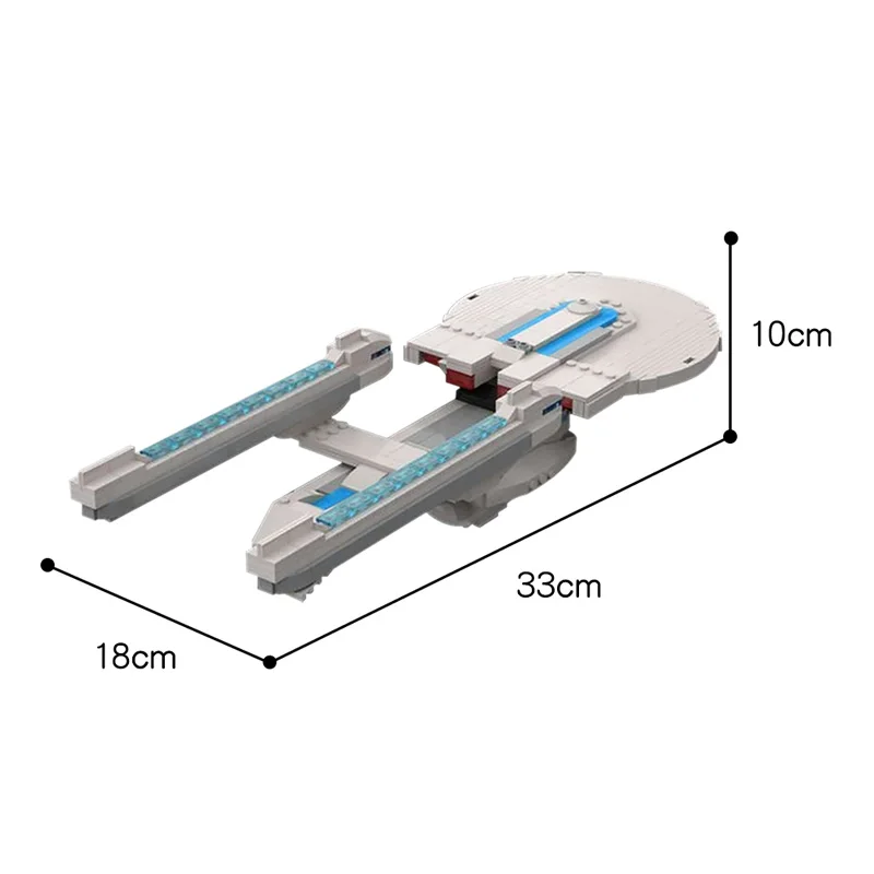 

7778 Alternate Star-Treks Generations Spaceship U.S.S Enterprise NCC-1701-B Excelsior Class Refit Building Blocks Toys