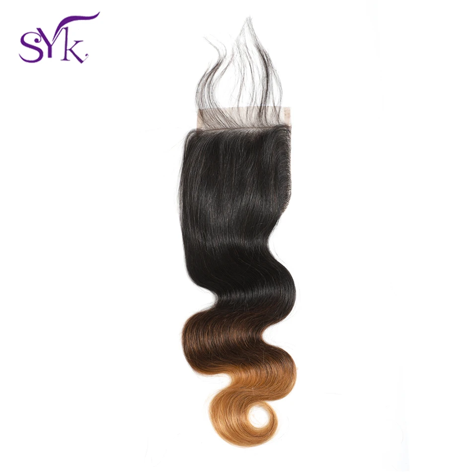 SYK волосы с эффектом деграде (переход от кружева закрытие бразильский