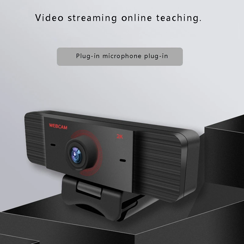 

Webcam 2K 1080P Webcam Has Built-in Dual Microphones for PC USB Plug-And-Play Full HD Video Cameras Webcasts Online