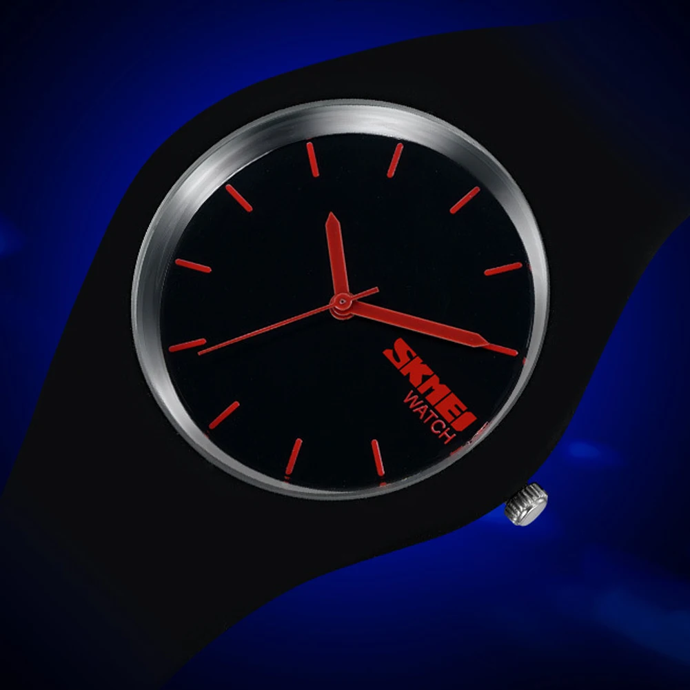 SKMEI 9068 Модные мужские женские повседневные кварцевые аналоговые тонкие шикарные